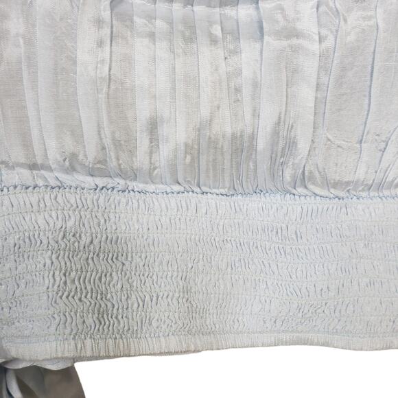Free People Womens XS Sahara Embroidered Crop Top Blue NEW - Picture 10 of 14